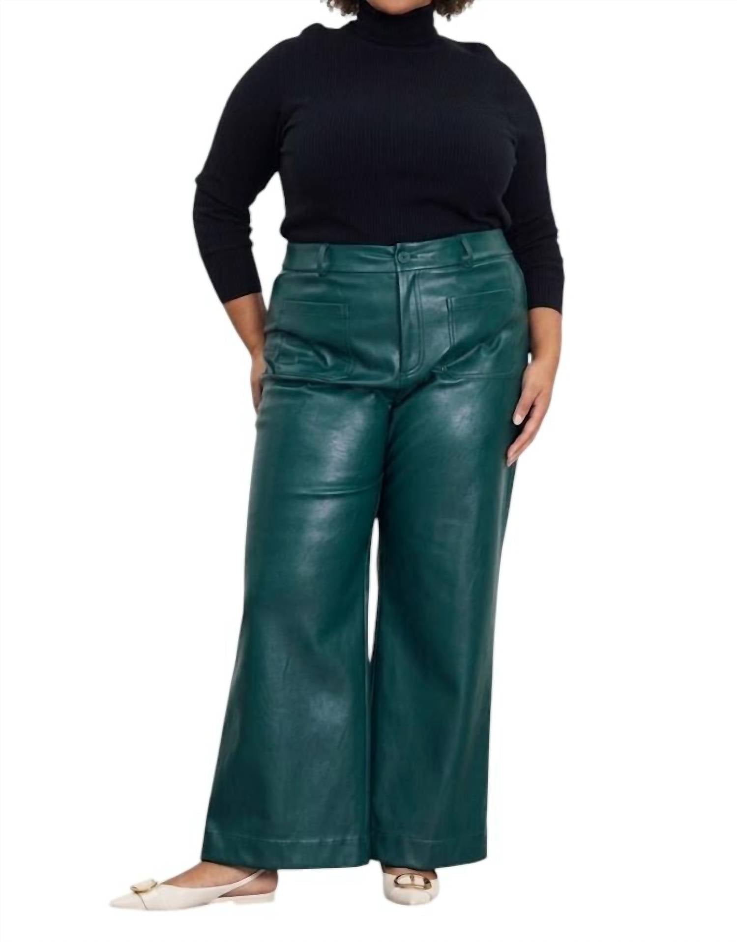 Skies Are Blue - Daxen Faux Leather Pant