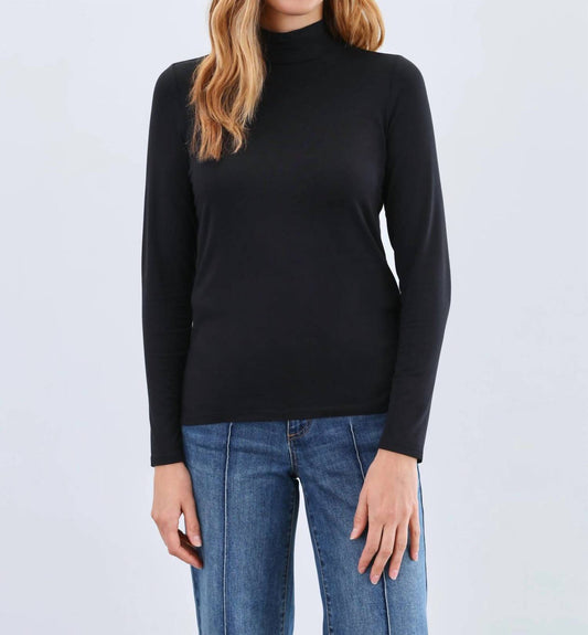 Fdj - Long Sleeve Mock Neck Top