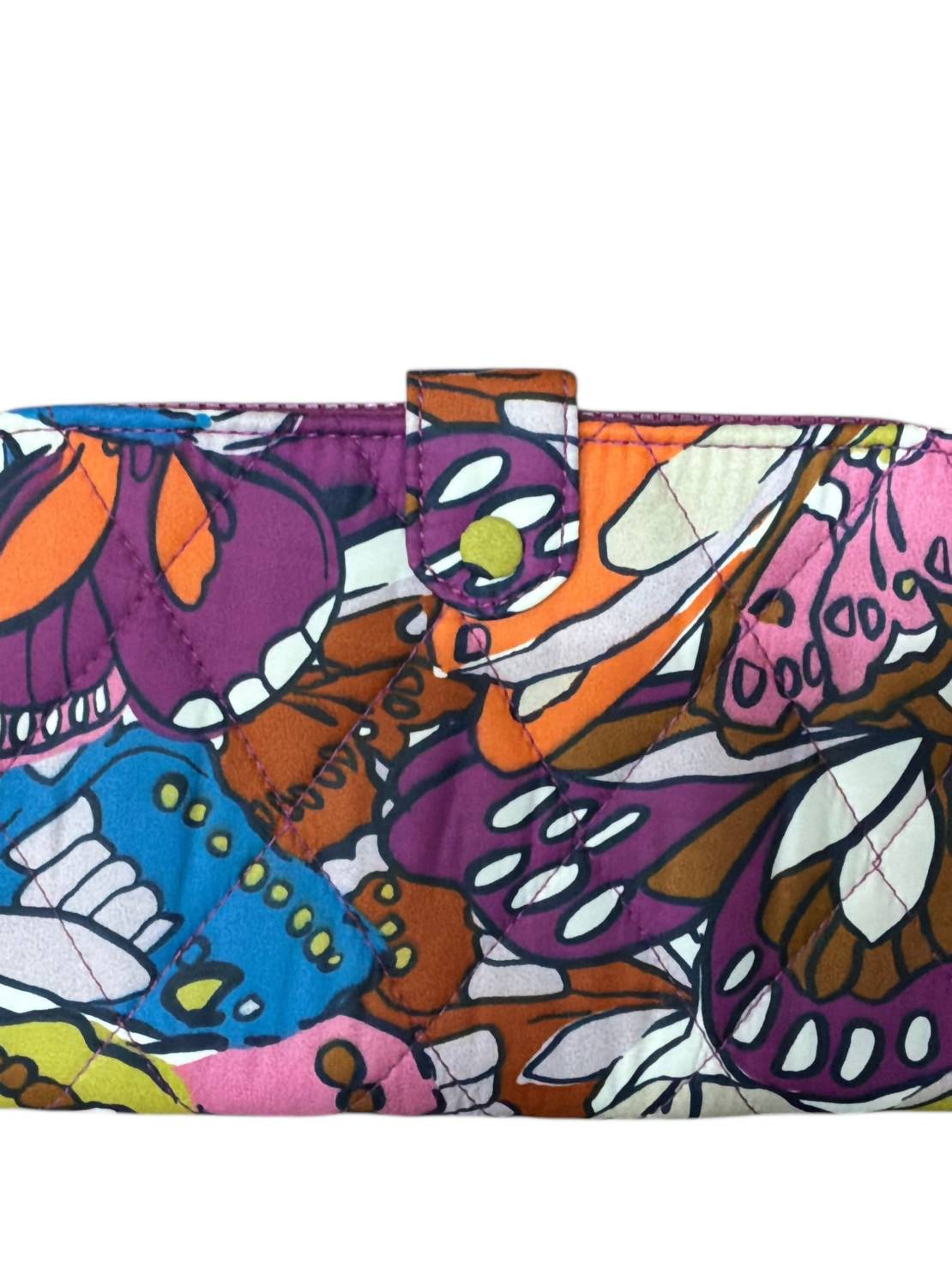 Vera Bradley Women's Large Tab Wallet in flutter - women's bag - detail view
