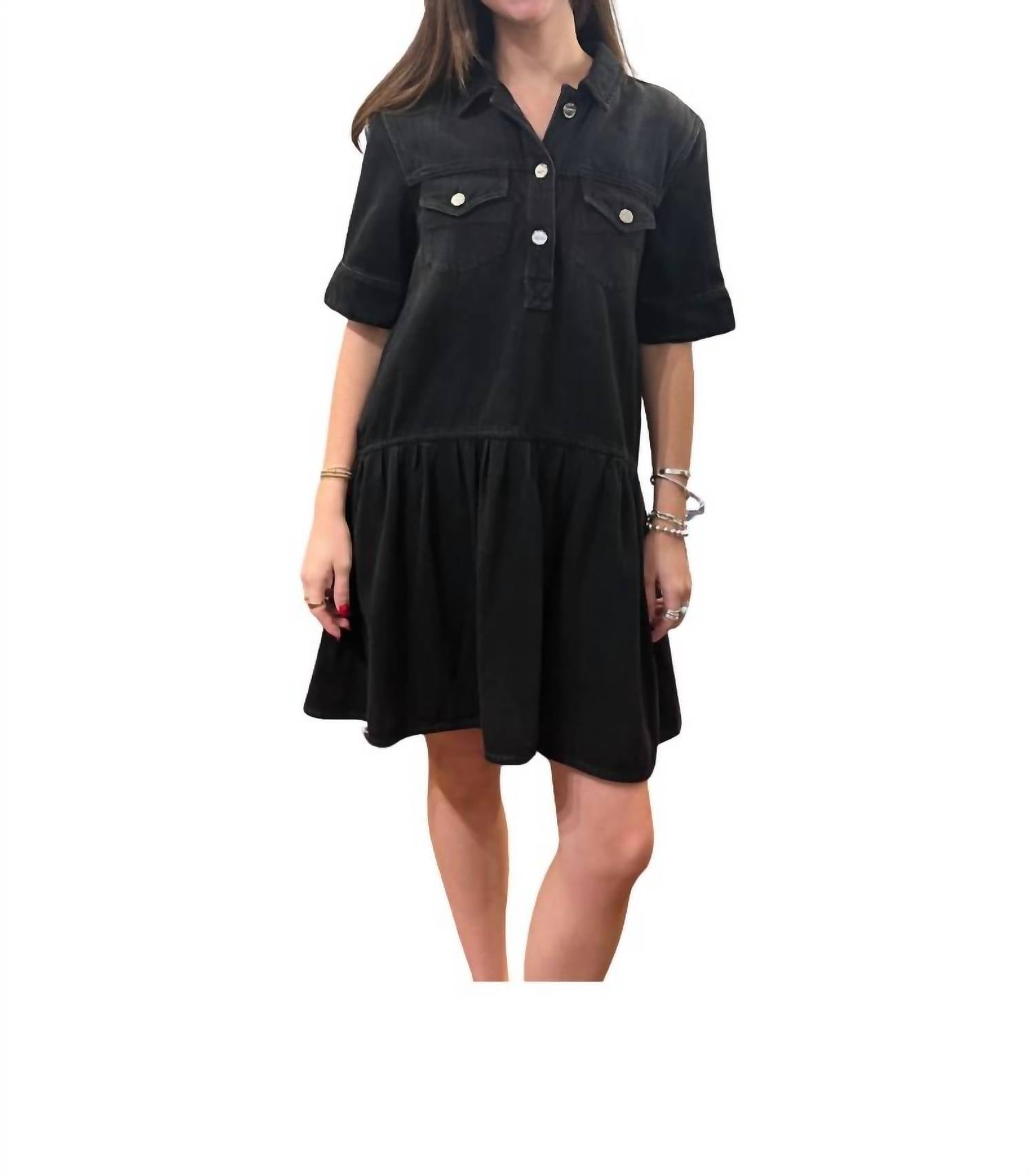 Ganni - Soft Rigid Denim Mini Dress