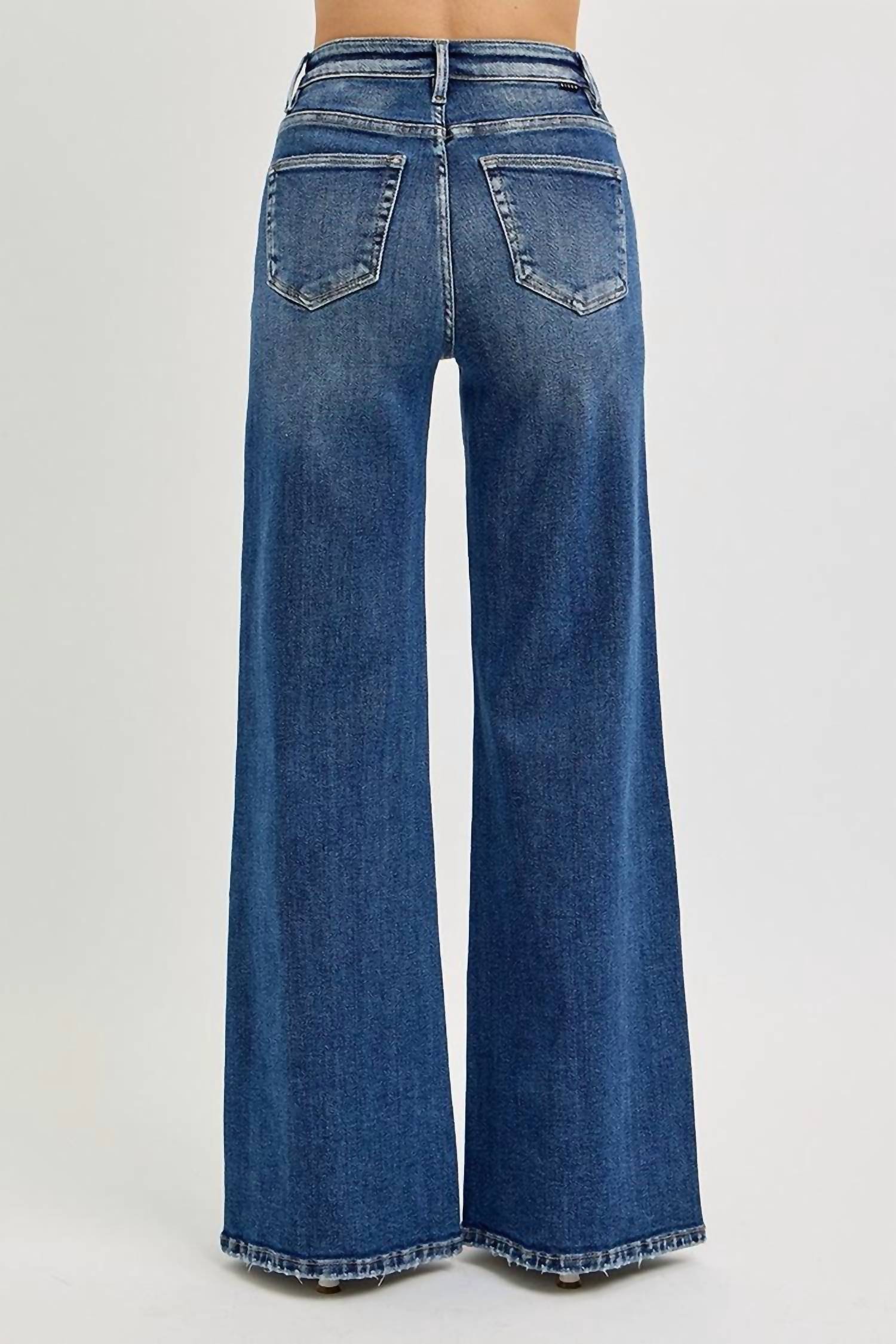 Risen - High Rise Wide Leg Jeans