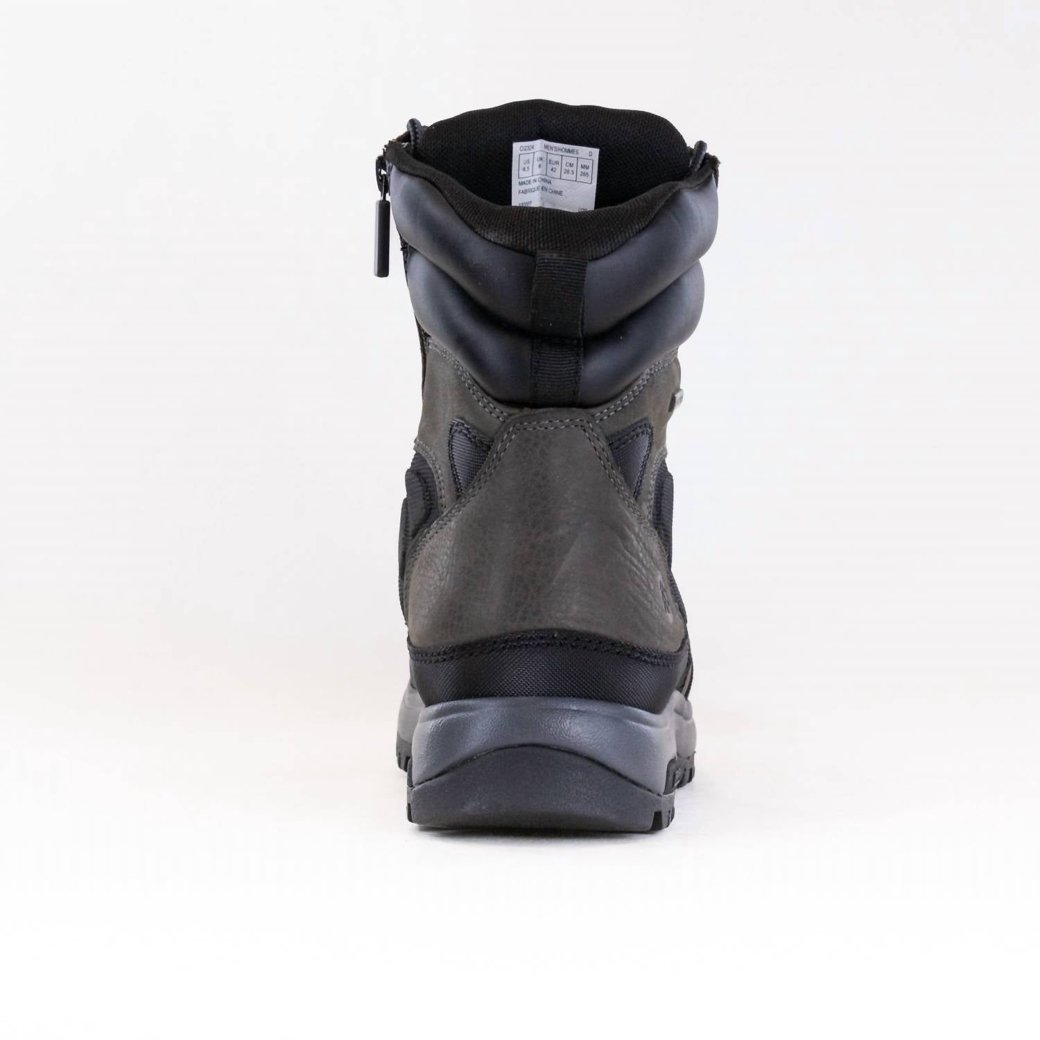 Dunham Men's 8000 Works Waterproof 8-inch Ubal Boots in black castle rock - men's boots - alternate view