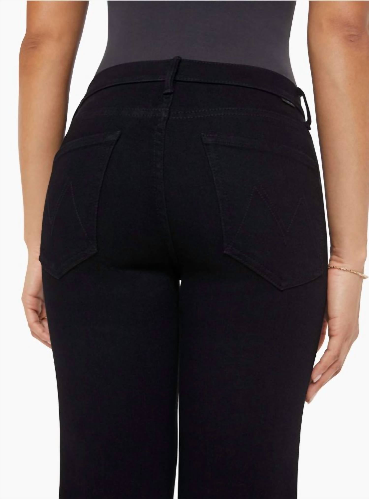 Mother Lil Kick It High-rise Straight Leg Jeans in nighty night - women's jeans - view 4