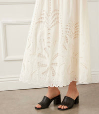 Karen Kane - Cutout Embroidery Midi Skirt