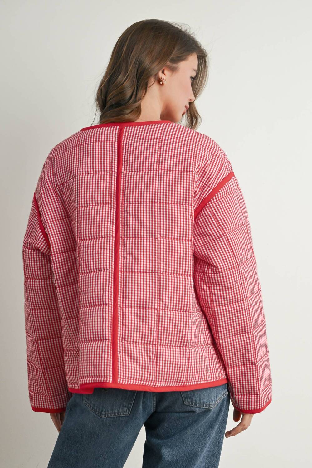Buttermelon - Buttoned Quilted Puffer Jacket