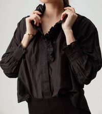 Sundays - Prim Ruffle Placket Shirt
