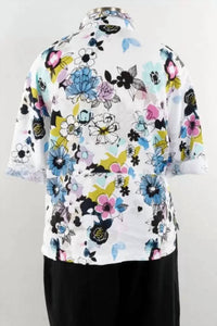 Liv By Habitat - French Floral Button Front Linen Top