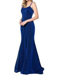 Juliet - Sleeveless Metallic Glitter Gown