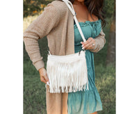 Julia Rose Women's Nora Fringe Bags in cream - women's bag - view 5