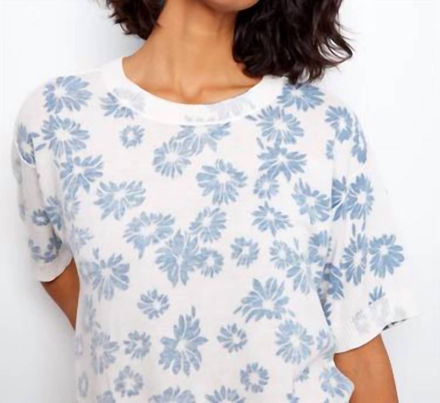 Charlie B - Reversible Short Sleeve Printed Sweater