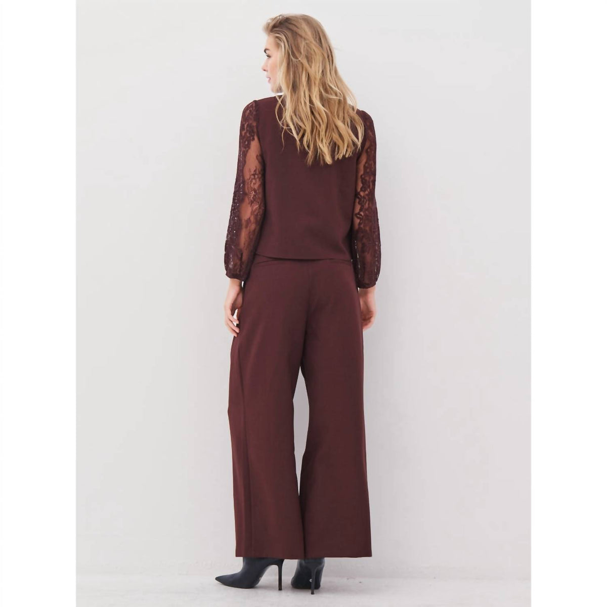 NU Denmark Ariel Trousers in grape - women's pants - detail view