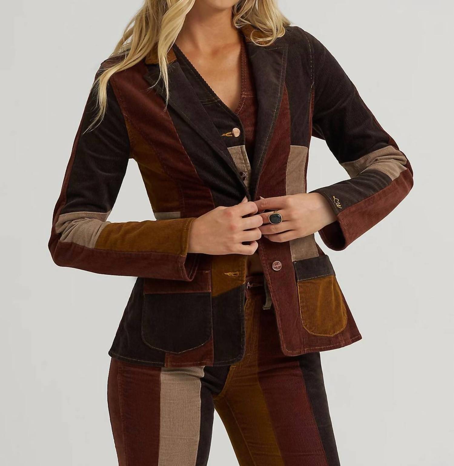 Wrangler - Lainey Wilson Corduroy Patchwork Blazer