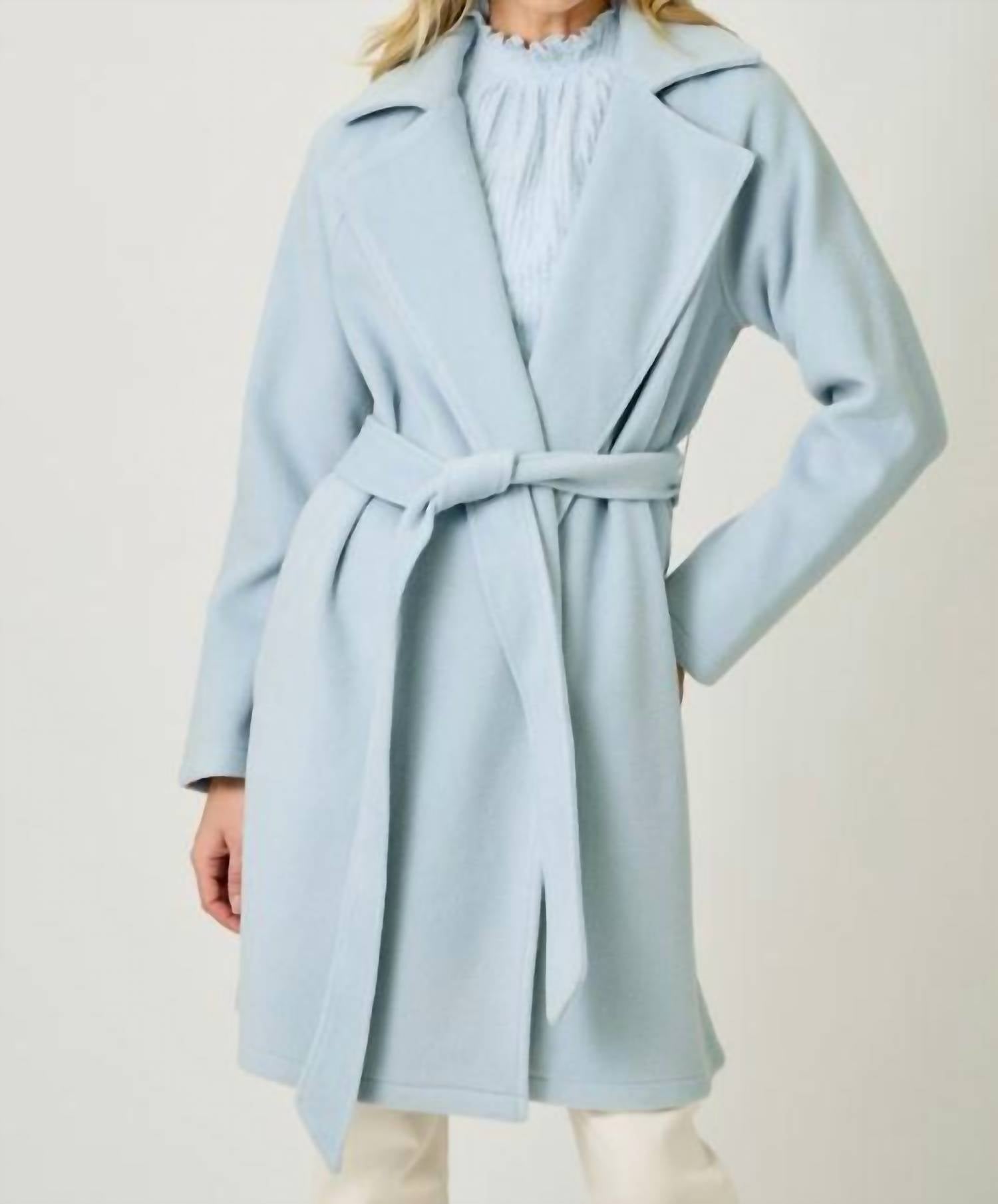 Mystree - Lapel Collar Robe Coat