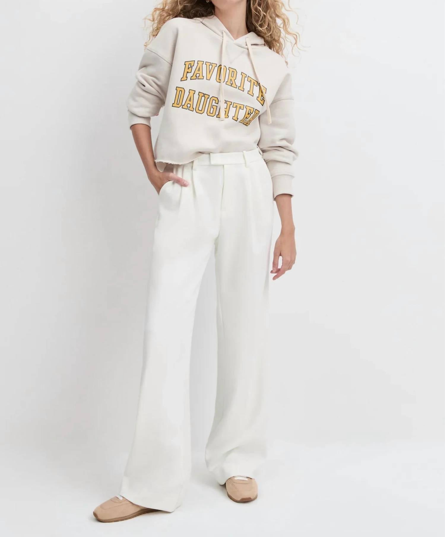 Favorite Daughter - Cropped Collegiate Hoodie