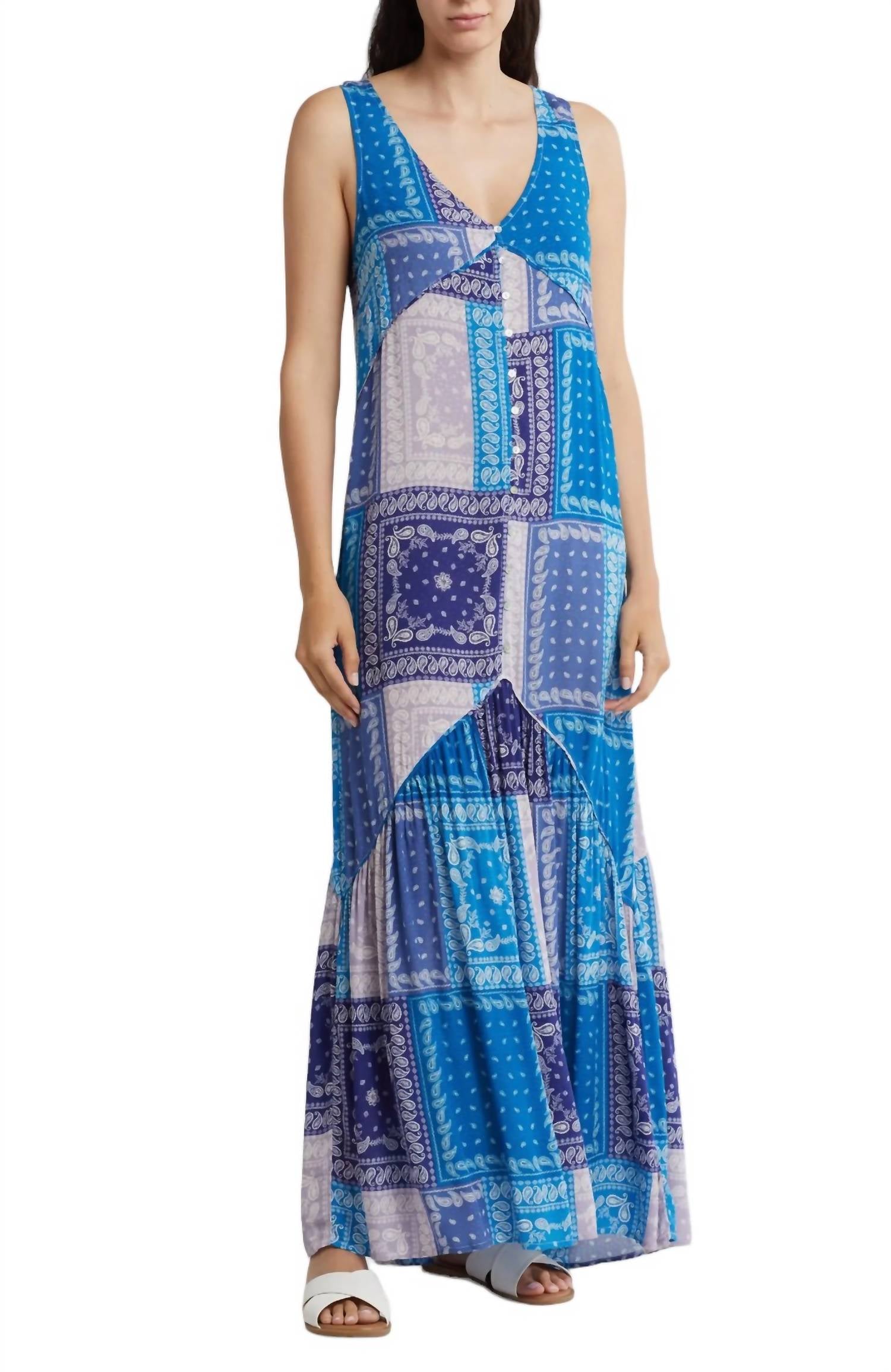 Lovestitch - V-Neck Tank Maxi Dress