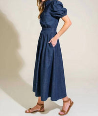 Flying Tomato - Denim Midi Dress