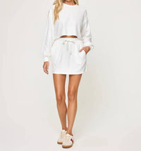 L*Space - Half Court Pullover And Mini Skirt Set