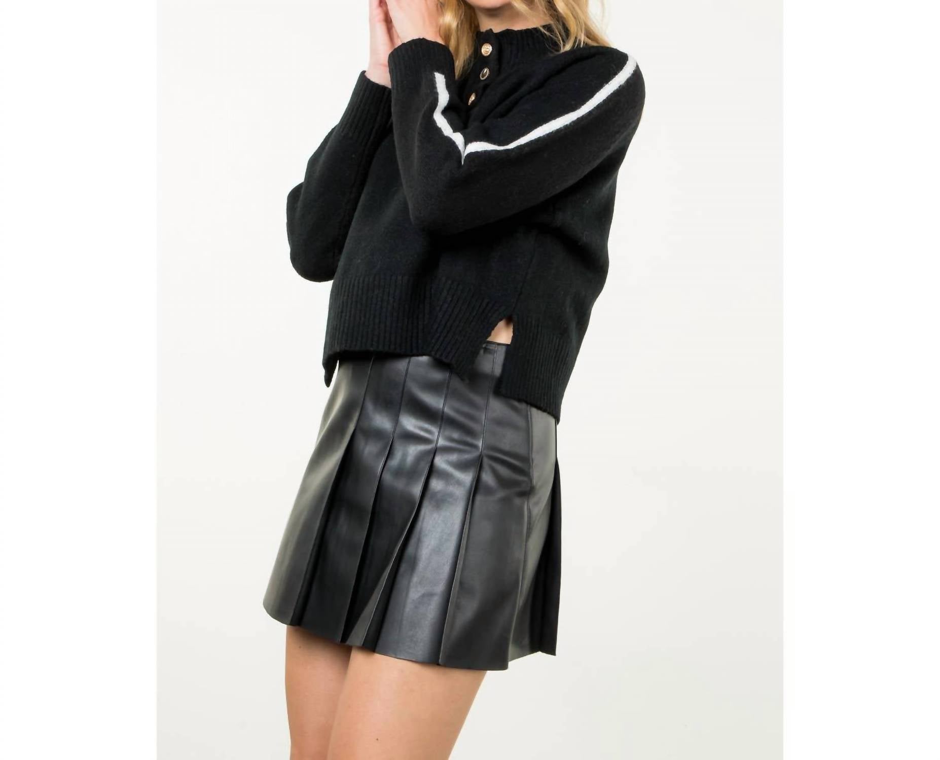 Thml - Half Button Knit Sweater