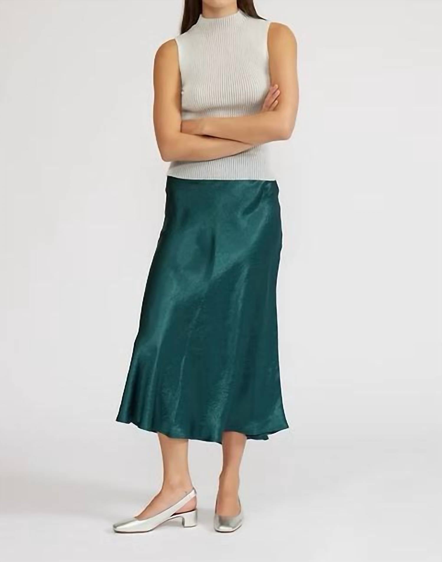 Lucy Paris - Skylar Bias Midi Skirt