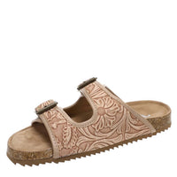 Very G - Women's Tooled Double Buckle Sandals