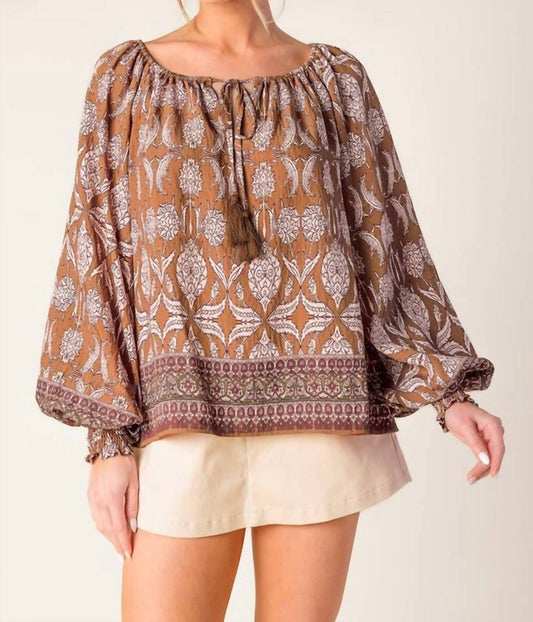 Flying Tomato - Printed Woven Top