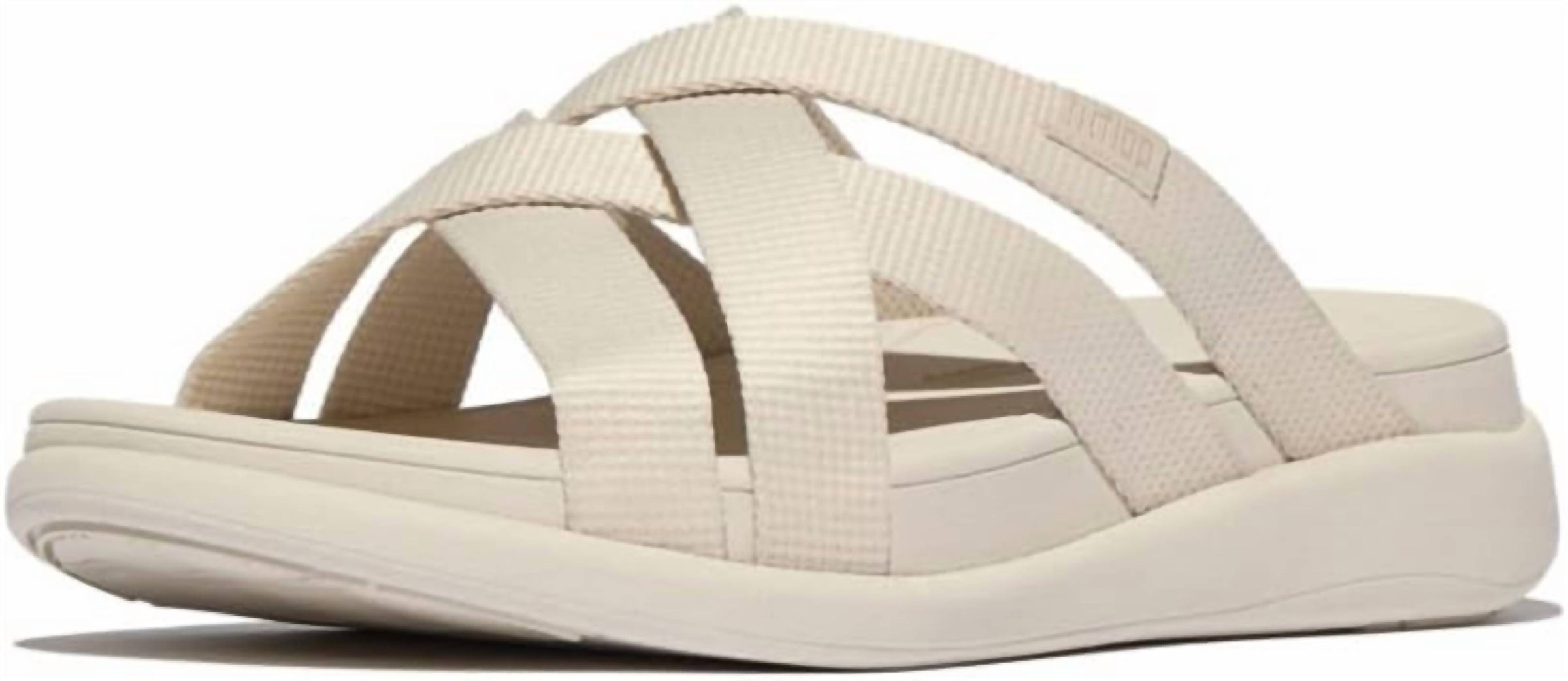 Fitflop - Women's F-mode Go Webbing Flatform Strappy Slides