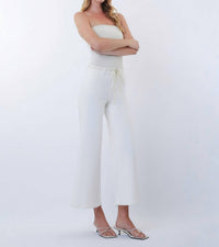 VERVET BY FLYING MONKEY Olivia Jeans in ivory - women's pants - alternate view
