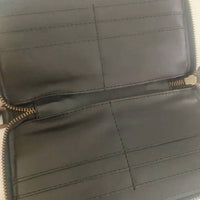 ABLE Women's Large Zip Around Wallet in black - women's bag - detail view