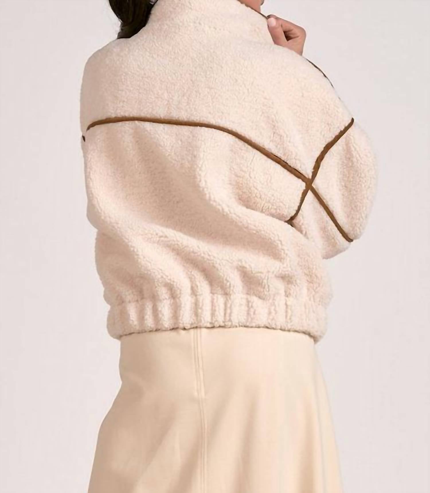 Elan - Slate Sherpa Cozy Jacket