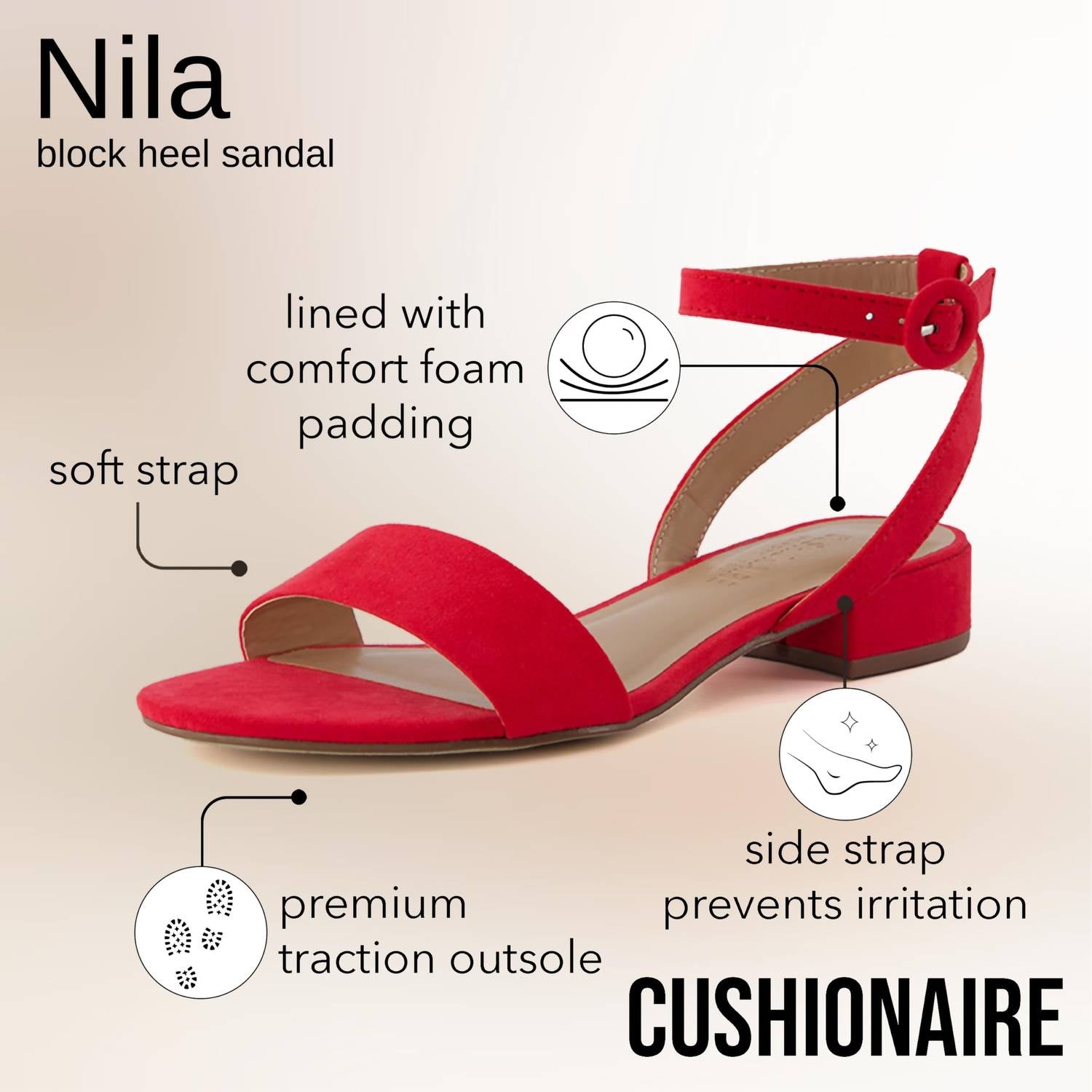 Cushionaire - Women's Nila One Band Sandal