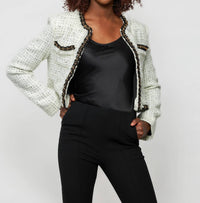 Solgo Atelier - Aret Tweed Bouclé Crop Jacket