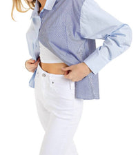 Kori - Mix And Match Stripe Long Sleeve Shirt