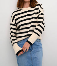 Kaffe - Marie Round Neck Casual Fit Pullover Sweater
