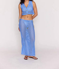 Minkpink - Balmy Crochet Hipster Midi Skirt
