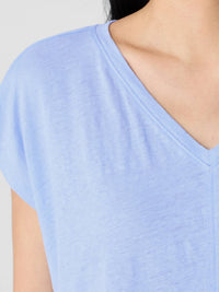 Eileen Fisher - Organic Linen Jersey V-Neck Tee