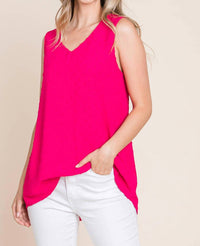 Bombom - Relaxed Dot Texture Tank Top