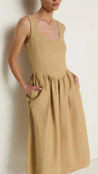 Nation Ltd - Fiona Drop Waist Midi Dress