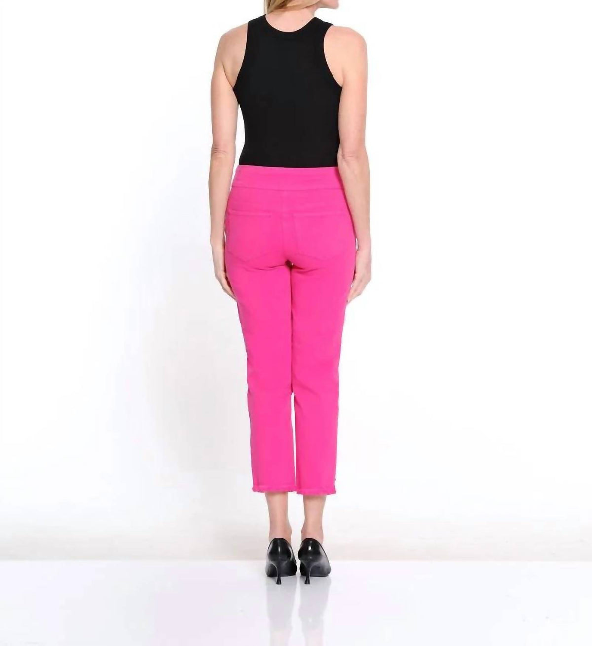 Multiples - Fringe Hem Pull On Pant