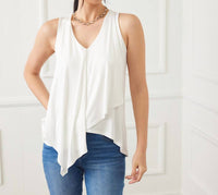 Karen Kane - Drape Front Tank Top