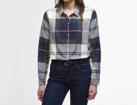 Barbour Moorland Shirt in navy arabesque check - women's shirt