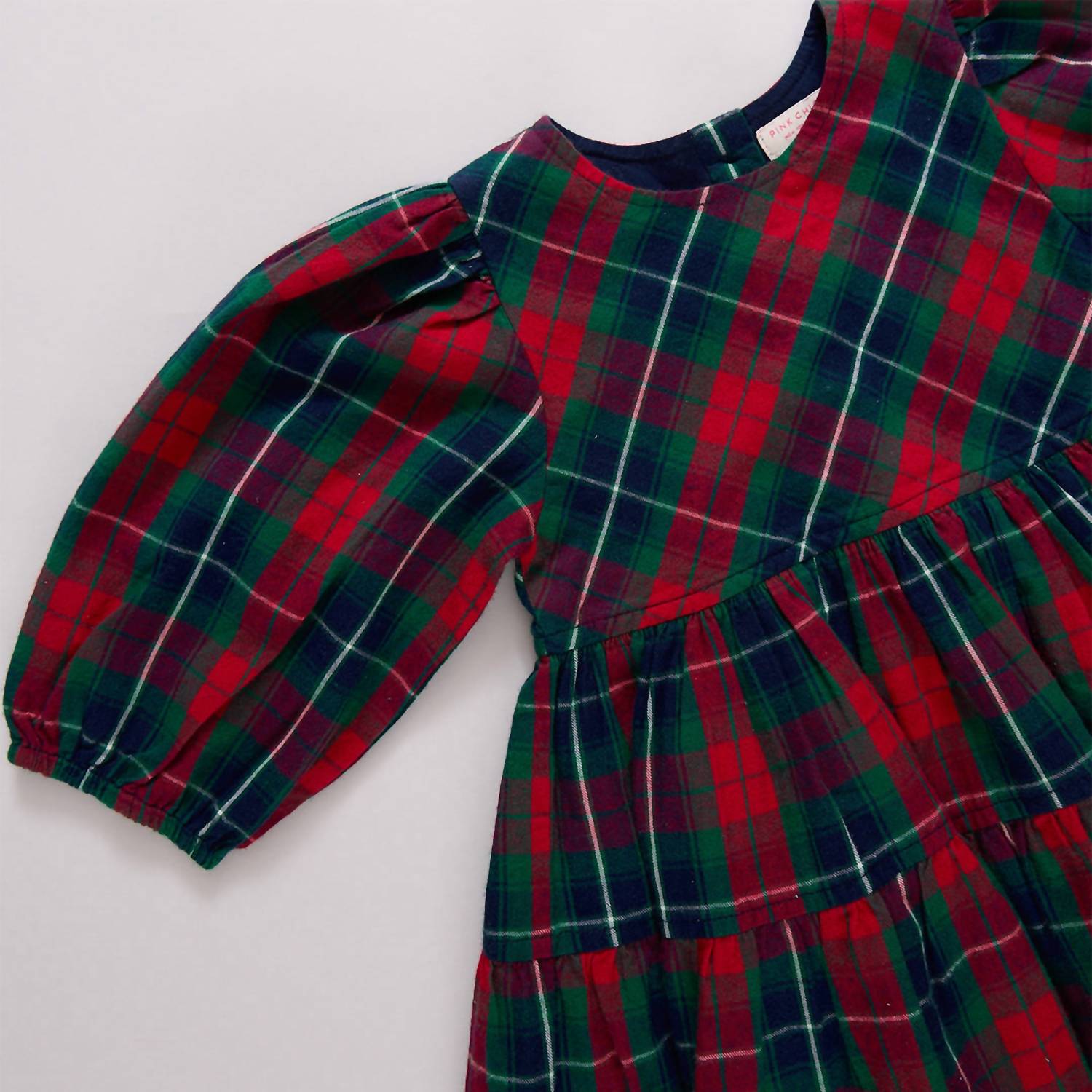 PINK CHICKEN Maribelle Dress in red tartan - kids' dress - view 4