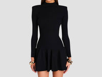 RETROFETE Sydonie Knit Mini Dress in black - women's dress