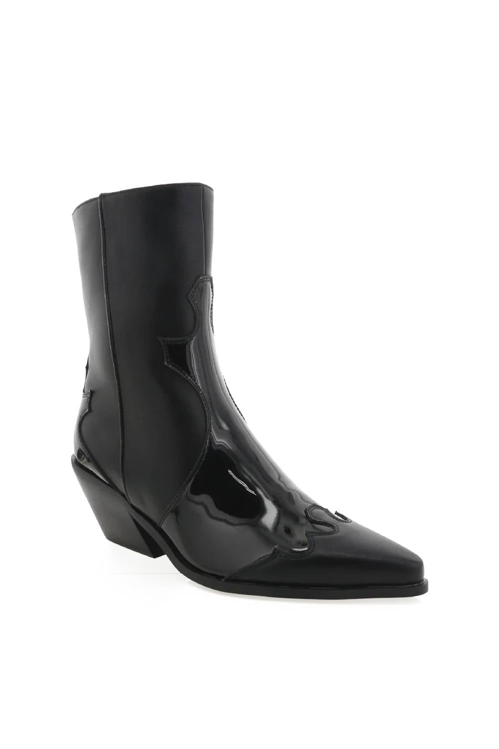 BiLLiNi Women's Pammie Western Boots in black - women's shoe - detail view