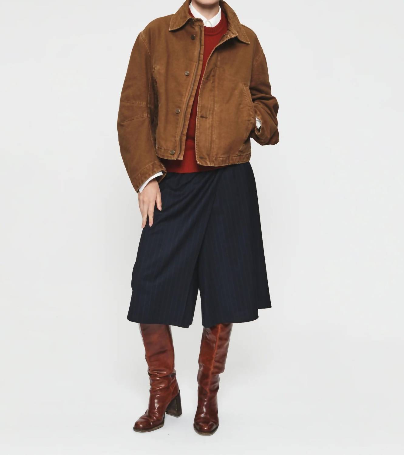 6397 Flight Jacket in tobacco - women's jacket - view 5
