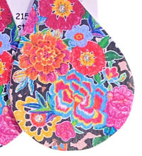 Real Mccoy - Women's Fiesta Floral Leather Teardrop Earrings