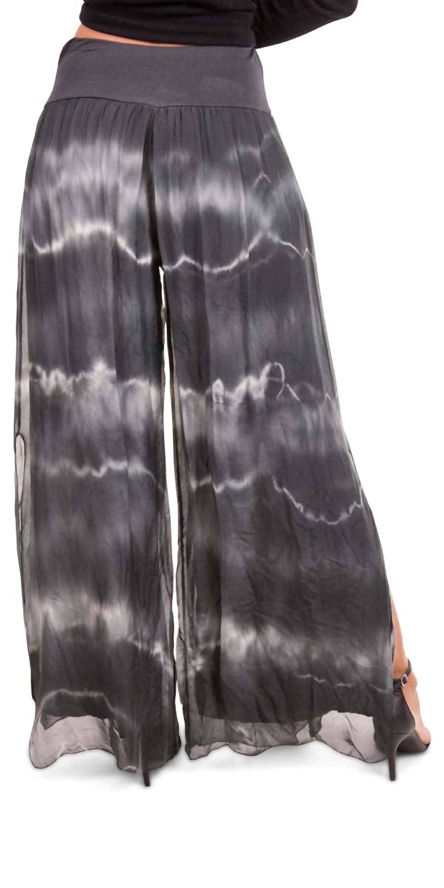 Gigi Moda - Jasmin Tie-dye Slit Wide Leg Pant