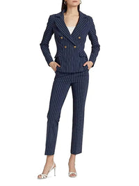 Chiara Boni - Goldas Pinstriped Double-breasted Jacket