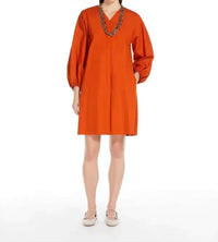 Weekend Max Mara - Cotton Poplin V Neck Dress