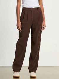 Velvet by Graham & Spencer Gail Relaxed Trousers in bark - women's pants