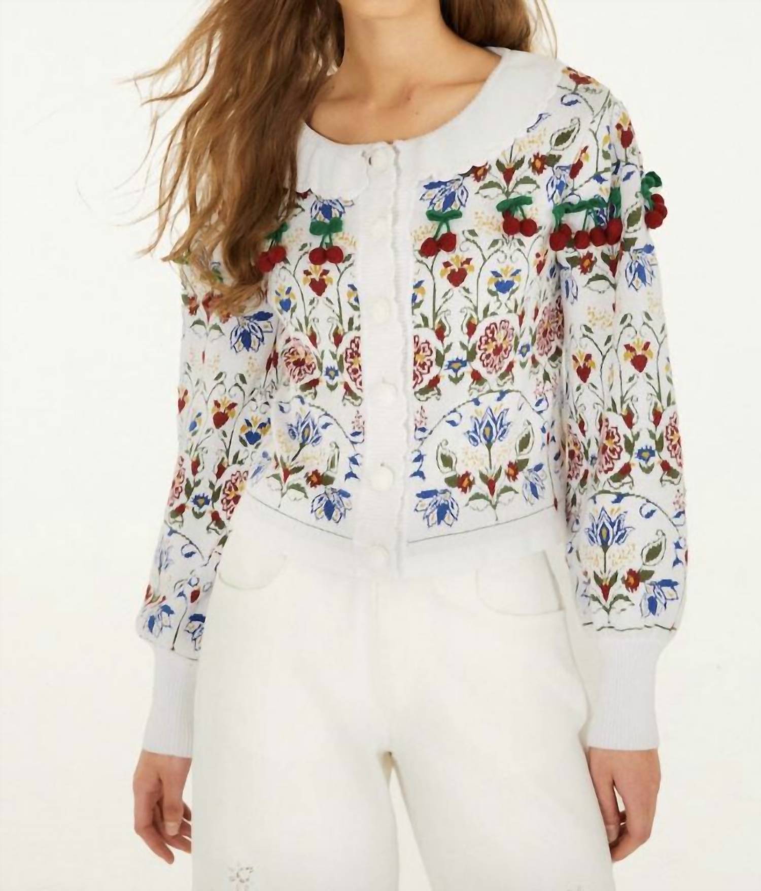 Farm Rio - Stitched Garden Anika Cardigan